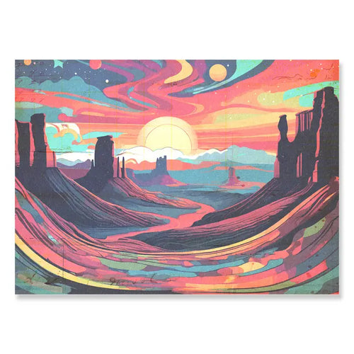“Monument Sunset” Art Print by Erth People