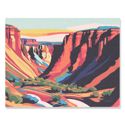 “Desert Color Canyon” Art Print by Erth People