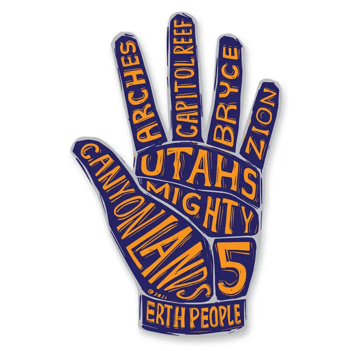Erth People Mighty High Five Sticker