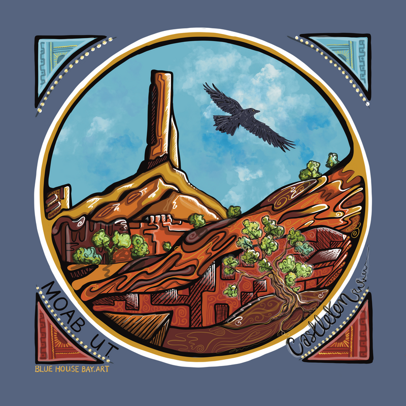 "Castleton Tower" Art Print by Tamar Phillips