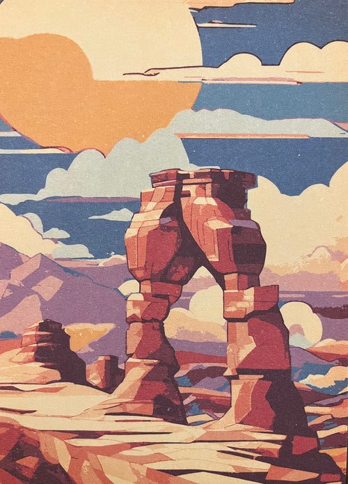 "Delicate Blocks” Art Print by Erth People