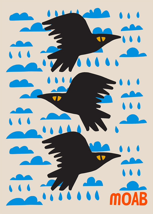 "Three Crows" Postcard Designed by Holli Zollinger