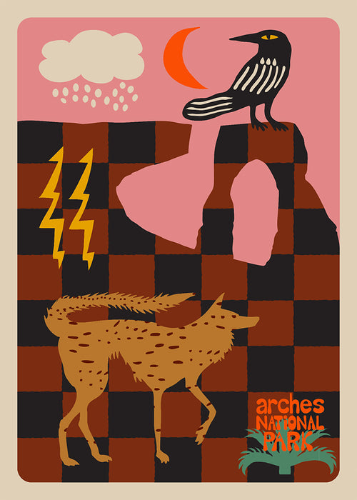 "Arches Checker" Postcard Designed by Holli Zollinger