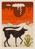 "Coyote Desert" Art by Holli Zollinger