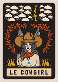 "Le Cowgirl" Postcard Designed by Holli Zollinger