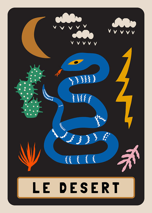 "Le Desert" Postcard Designed by Holli Zollinger