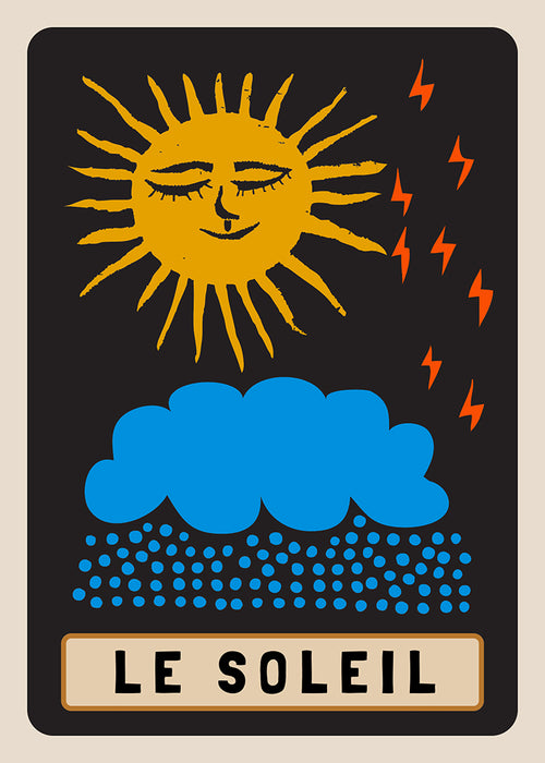 "Le Soleil" Postcard Designed by Holli Zollinger