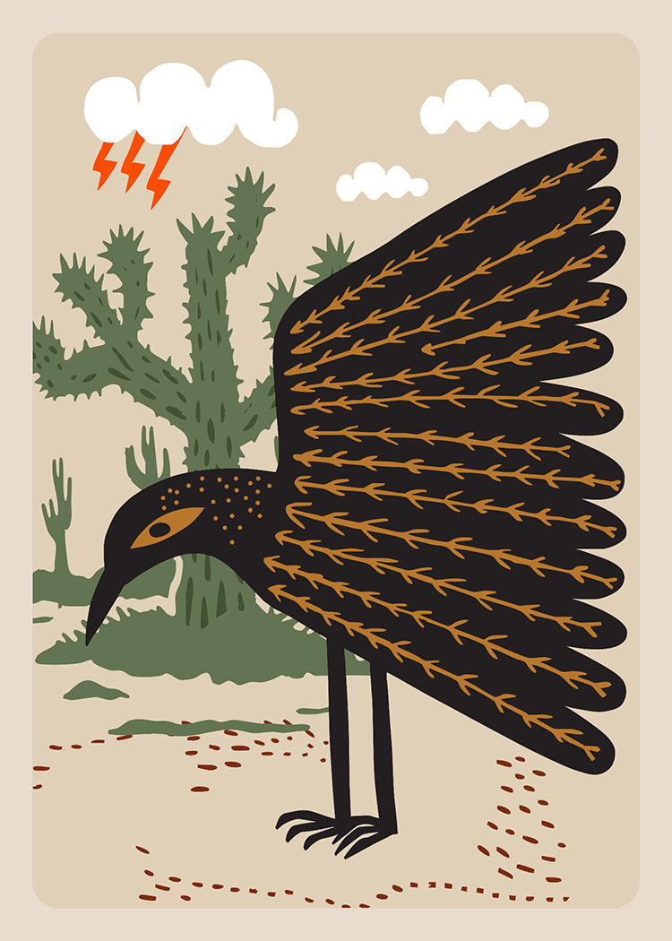 "Lightning Crow" Art by Holli Zollinger