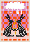 "Rabbit Checker" Art by Holli Zollinger