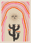"Rainbow Cactus" Postcard Designed by Holli Zollinger