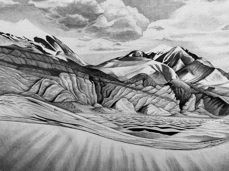 “Lap Swim" Charcoal Art Print by Kelsey Koprowski