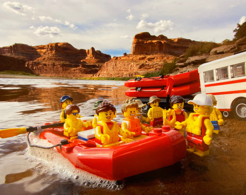 "River Rafters at the Beach" By Brickrock Press