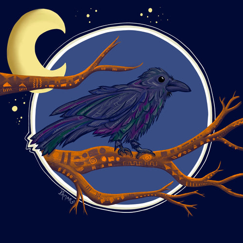 “Night Raven” Art Print by Tamar Phillips