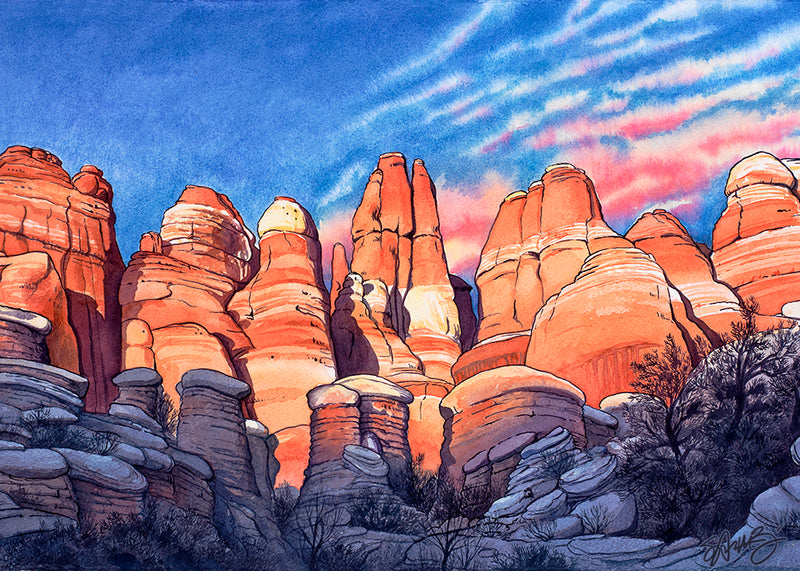 "Druid Needles" Art Print by Samantha Zim
