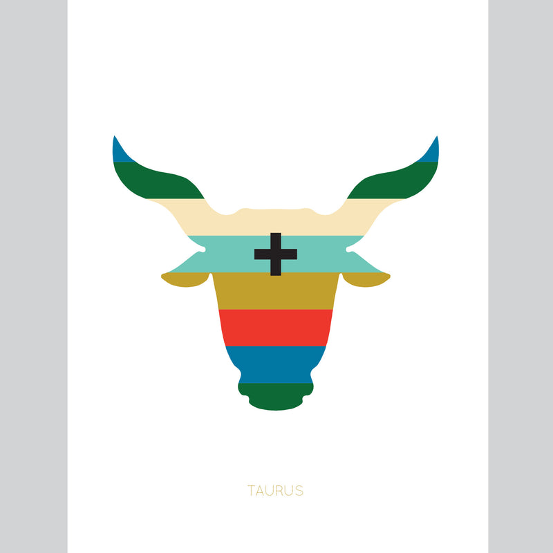 Taurus Zodiac Card by Holli Zollinger