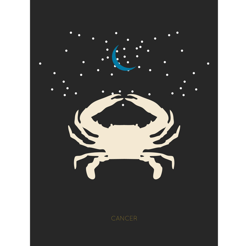 Cancer Zodiac Card by Holli Zollinger