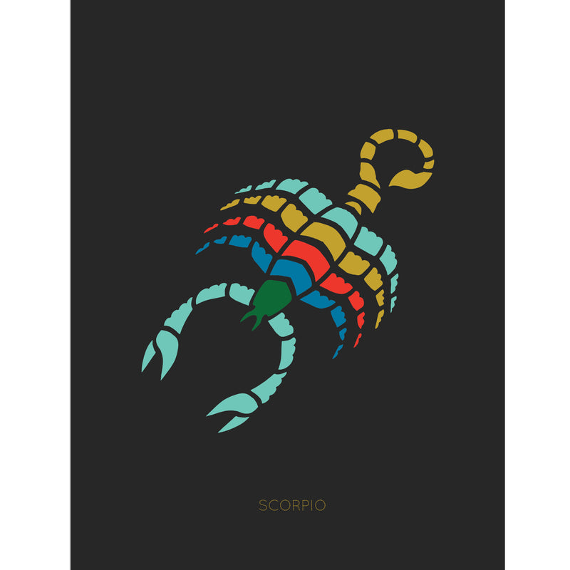 Scorpio Zodiac Card by Holli Zollinger