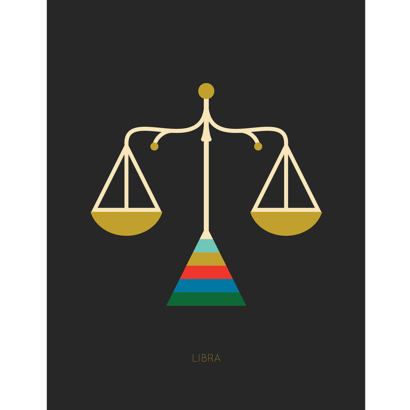 Libra Zodiac Card by Holli Zollinger