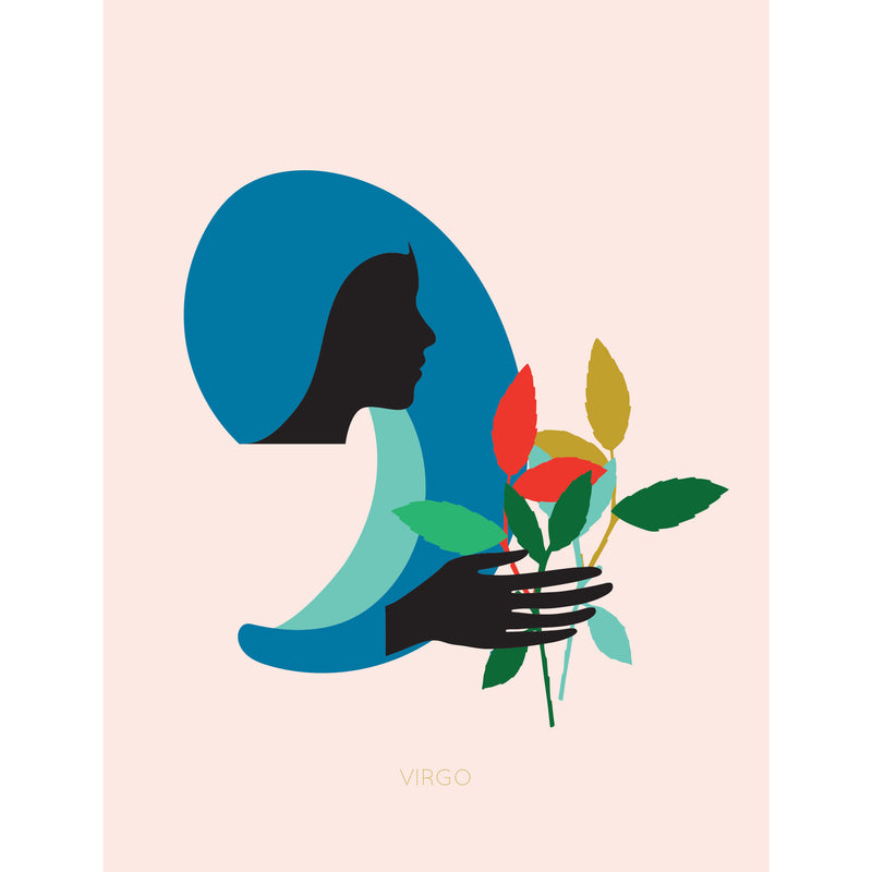 Virgo Zodiac Card by Holli Zollinger